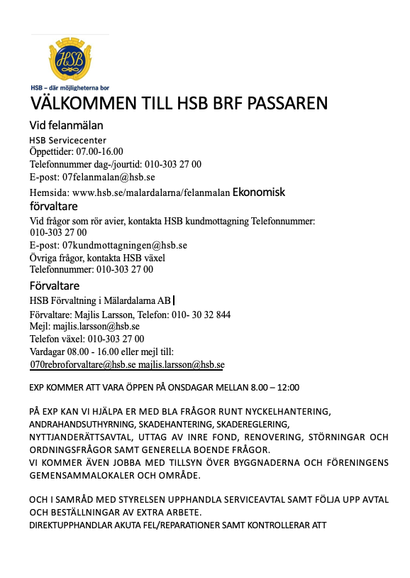 HSB info